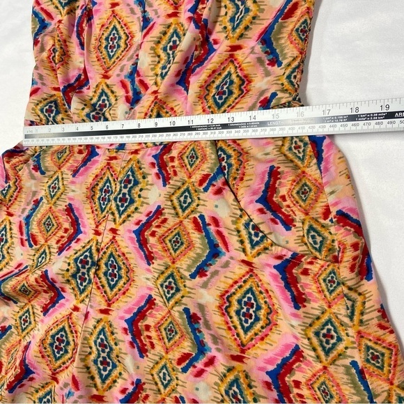 NEW! Band Of Gypsies Romper Large Rainbow Psychedelic Boho Adjustable Straps - Picture 7 of 16